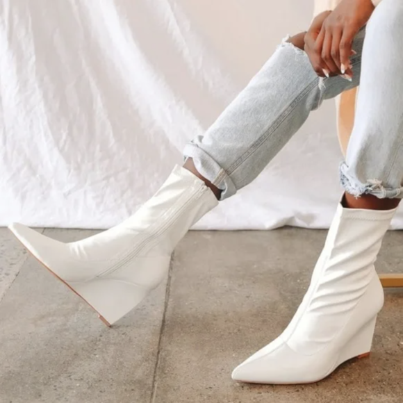 Wedge Sock Boots